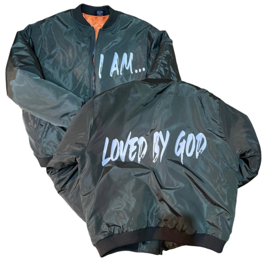“I AM LOVED” Bomber Jacket (Green)