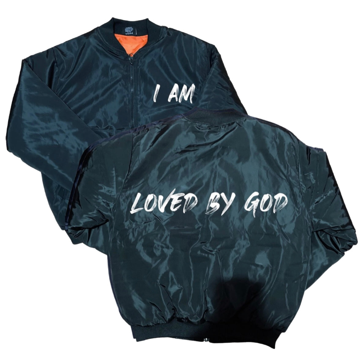 “I AM LOVED” Bomber Jacket (Black)